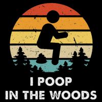 I Poop In The Woods Funny Outdoors Sustainable Bucket Hat