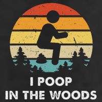 I Poop In The Woods Funny Outdoors Adult Drive Performance Visor
