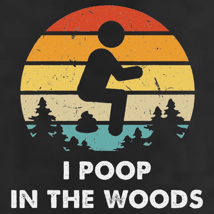 I Poop In The Woods Funny Outdoors Adult Drive Performance Visor