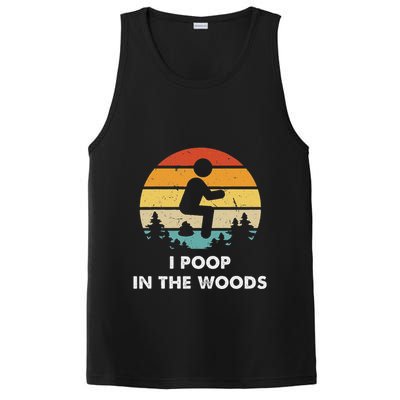 I Poop In The Woods Funny Outdoors PosiCharge Competitor Tank