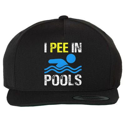 I Pee In Pools Funny Summer Swimming Wool Snapback Cap