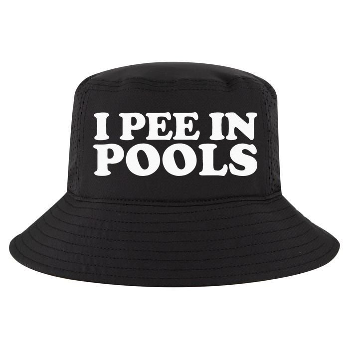 I Pee In Pools Funny Vacation I Pee In Pools Cool Comfort Performance Bucket Hat