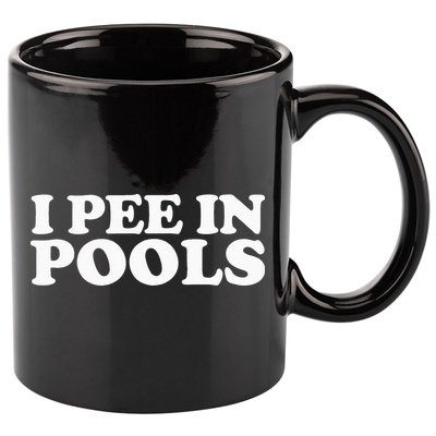 I Pee In Pools Funny Vacation I Pee In Pools 11oz C Handle Ceramic Mug