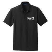 I Pee In Pools Funny Vacation I Pee In Pools Dry Zone Grid Polo