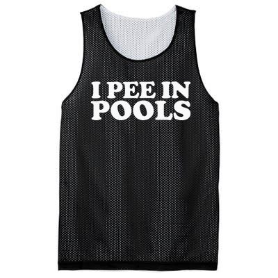 I Pee In Pools Funny Vacation I Pee In Pools Mesh Reversible Basketball Jersey Tank