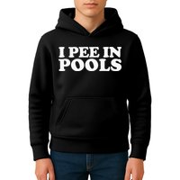 I Pee In Pools Funny Vacation I Pee In Pools Kids Hoodie