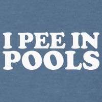 I Pee In Pools Funny Vacation I Pee In Pools Garment-Dyed Sweatshirt