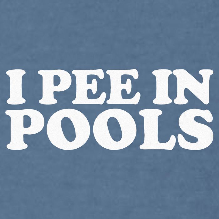 I Pee In Pools Funny Vacation I Pee In Pools Garment-Dyed Sweatshirt