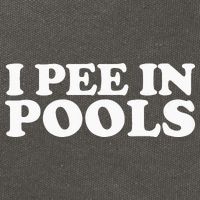 I Pee In Pools Funny Vacation I Pee In Pools Cotton Canvas Backpack