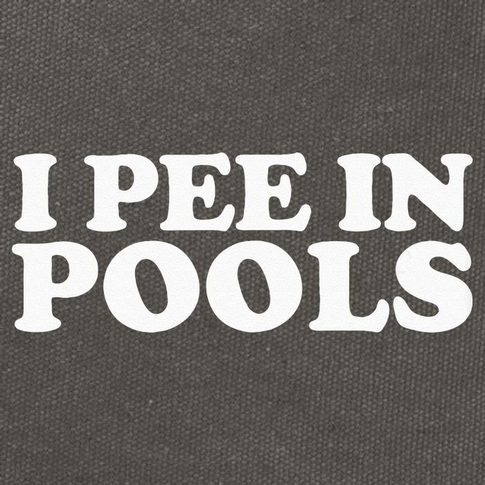 I Pee In Pools Funny Vacation I Pee In Pools Cotton Canvas Backpack