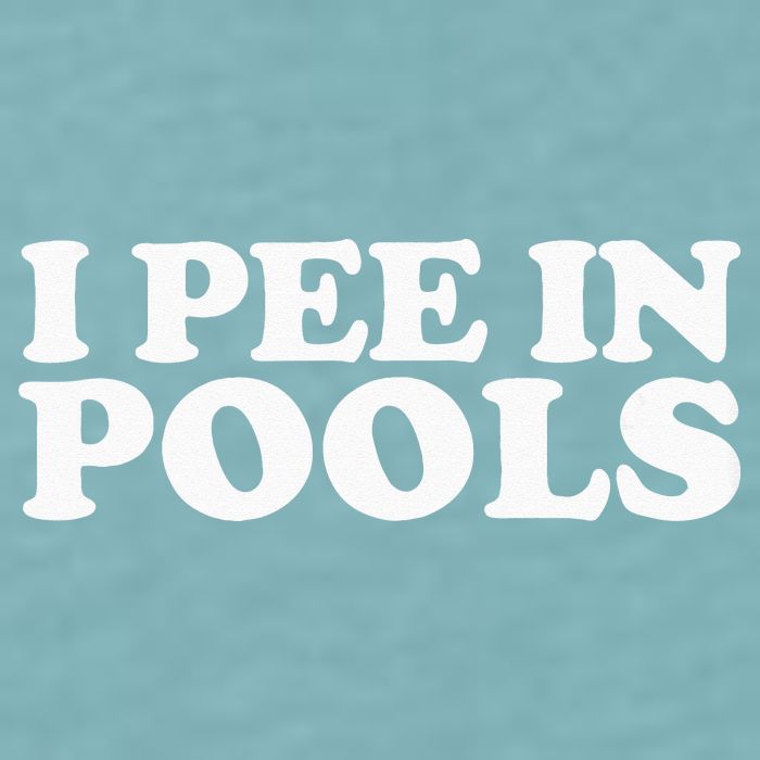 I Pee In Pools Funny Vacation I Pee In Pools Sueded Cloud Jersey T-Shirt