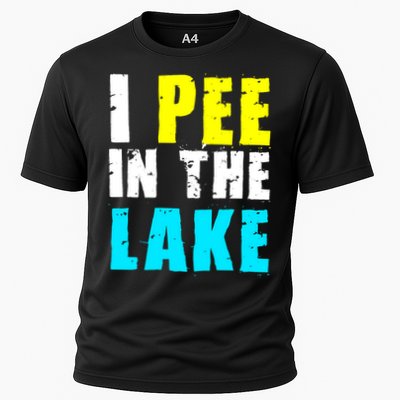 I Pee In The Lake Funny Summer Vacation Cooling Performance Crew T-Shirt