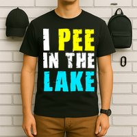 I Pee In The Lake Funny Summer Vacation T-Shirt