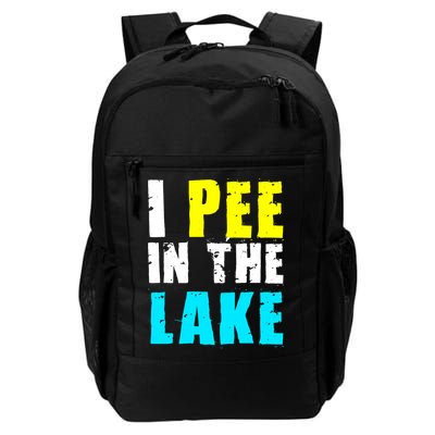 I Pee In The Lake Funny Summer Vacation Backpack