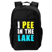 I Pee In The Lake Funny Summer Vacation Backpack