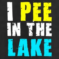 I Pee In The Lake Funny Summer Vacation 11oz C Handle Ceramic Mug