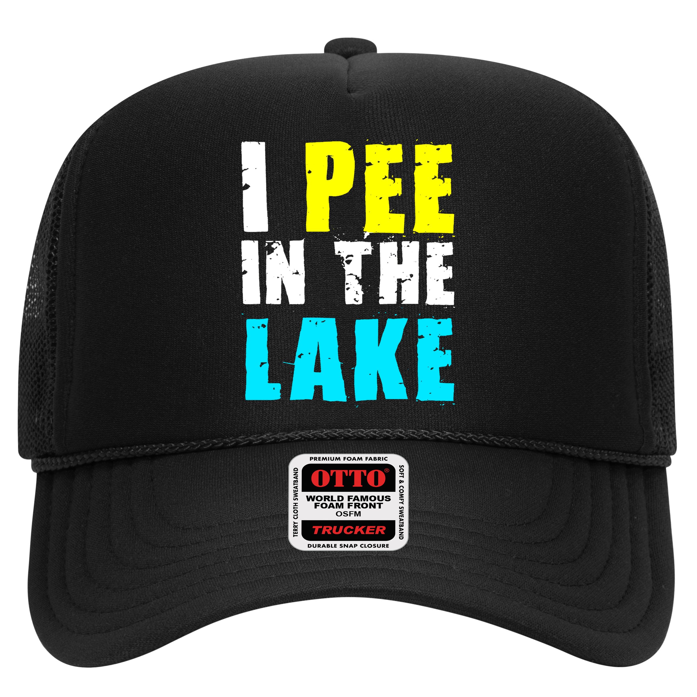 I Pee In The Lake Funny Summer Vacation Hat