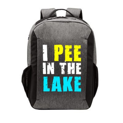 I Pee In The Lake Funny Summer Vacation Vector Backpack