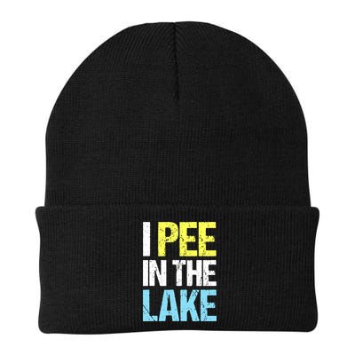 I Pee In The Lake Funny Summer Vacation Beanie
