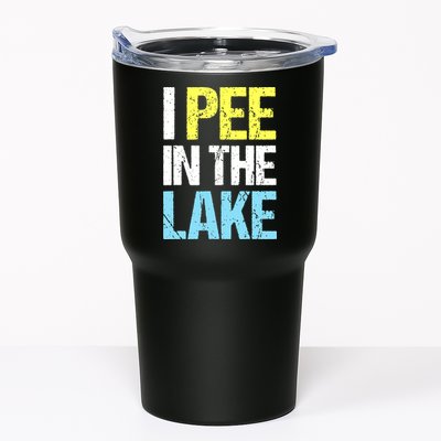 I Pee In The Lake Funny Summer Vacation Tumbler