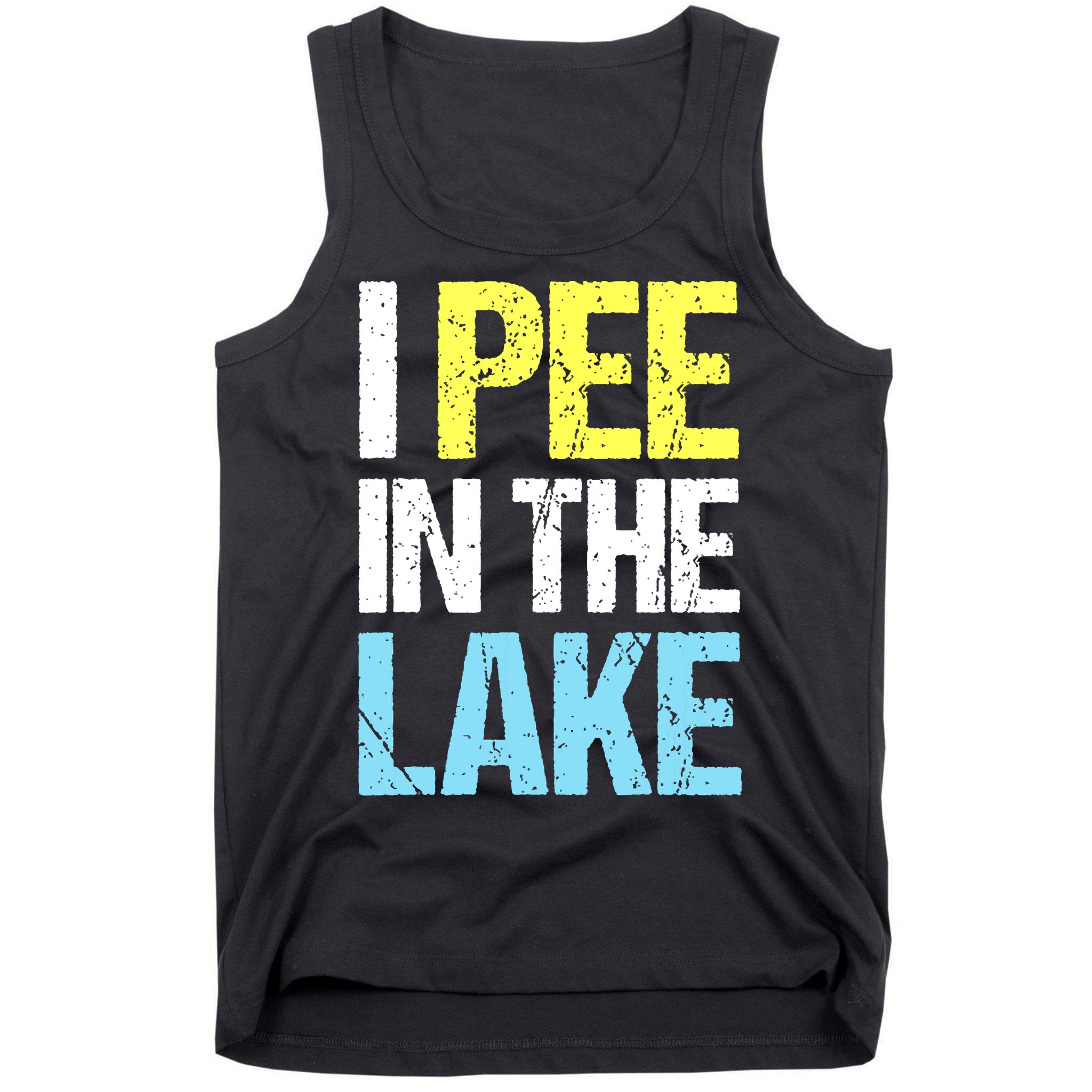 I Pee In The Lake Funny Summer Vacation Tank Top