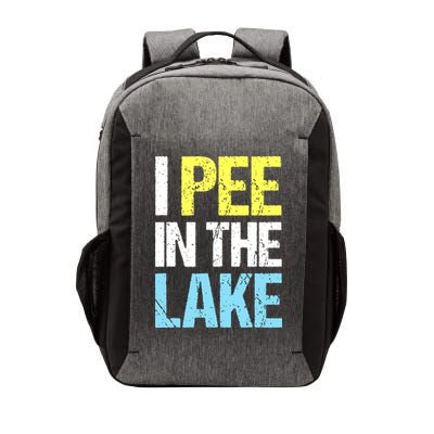 I Pee In The Lake Funny Summer Vacation Vector Backpack
