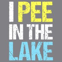 I Pee In The Lake Funny Summer Vacation Long Sleeve Shirt