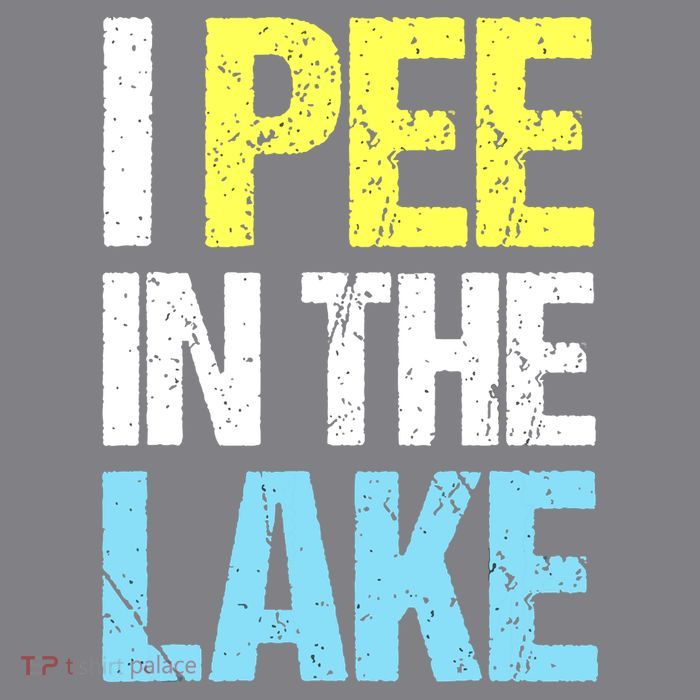 I Pee In The Lake Funny Summer Vacation T-Shirt