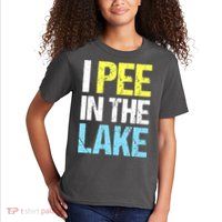 I Pee In The Lake Funny Summer Vacation Kids T-Shirt