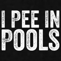 I Pee In Pools Funny Ladies PosiCharge Tri-Blend Wicking Tank