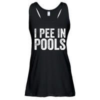 I Pee In Pools Funny Ladies Essential Flowy Tank