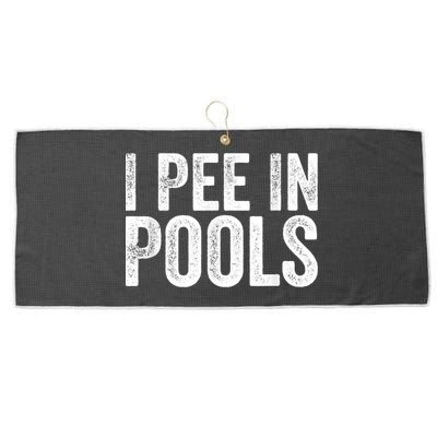 I Pee In Pools Funny Large Microfiber Waffle Golf Towel