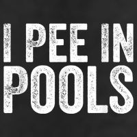 I Pee In Pools Funny Large Microfiber Waffle Golf Towel
