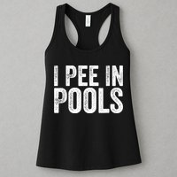 I Pee In Pools Funny Womens Tank Top