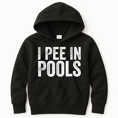 I Pee In Pools Funny Kids Hoodie