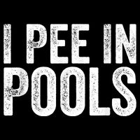 I Pee In Pools Funny Zip Tote Bag