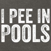 I Pee In Pools Funny Cotton Canvas Backpack