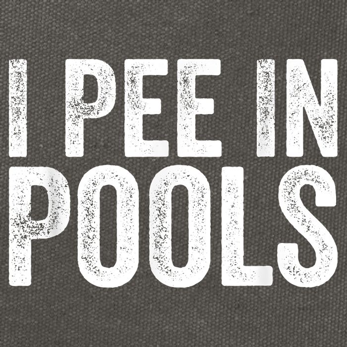 I Pee In Pools Funny Cotton Canvas Backpack