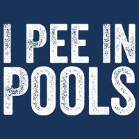 I Pee In Pools Funny Infant Baby Jersey Bodysuit