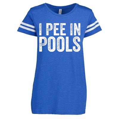 I Pee In Pools Funny Enza Ladies Jersey Football T-Shirt