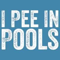 I Pee In Pools Funny V-Neck T-Shirt