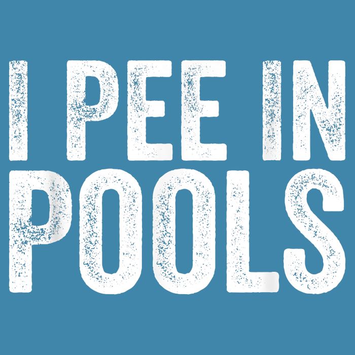 I Pee In Pools Funny V-Neck T-Shirt