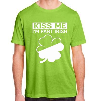 I'm Part Irish Green Lucky Shamrock St Patrick's Day Adult ChromaSoft Performance T-Shirt