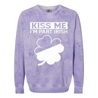 I'm Part Irish Green Lucky Shamrock St Patrick's Day Colorblast Crewneck Sweatshirt