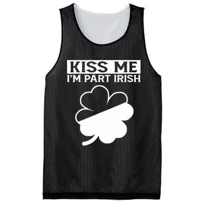 I'm Part Irish Green Lucky Shamrock St Patrick's Day Mesh Reversible Basketball Jersey Tank