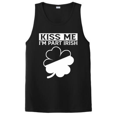 I'm Part Irish Green Lucky Shamrock St Patrick's Day PosiCharge Competitor Tank