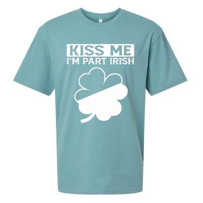 I'm Part Irish Green Lucky Shamrock St Patrick's Day Sueded Cloud Jersey T-Shirt