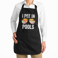 I Pee In Pools Funny Apron