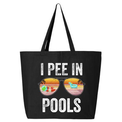 I Pee In Pools Funny 25L Jumbo Tote