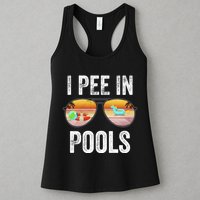 I Pee In Pools Funny Womens Tank Top